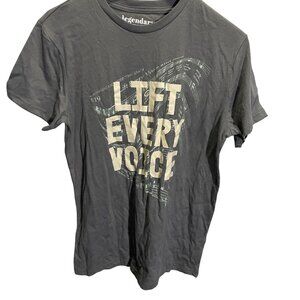 Legendary Rootz Small Gray "Lift Every Voice"‎ Graphic Tee